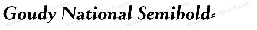 Goudy National Semibold字体转换